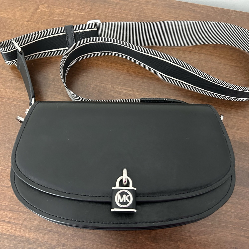 Michael Kors Black Medium Mila Crossbody Bag